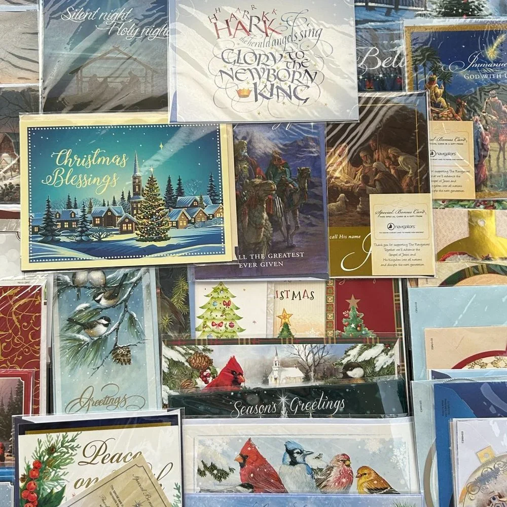 Lot 53 Christmas Ornament & Greeting Cards w/ Envelope St. Josephs Indian School